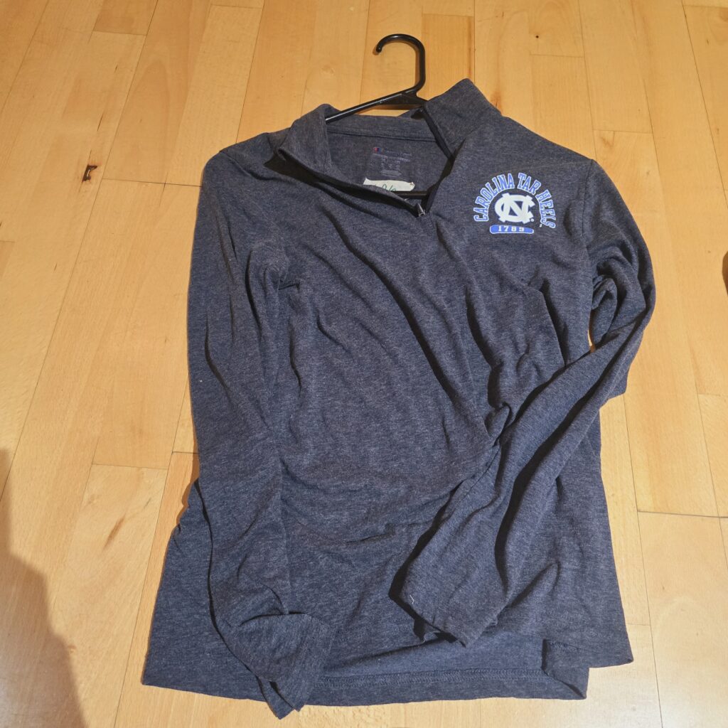 606-Grey-Tar-Heels-Quarter-Zip-Main