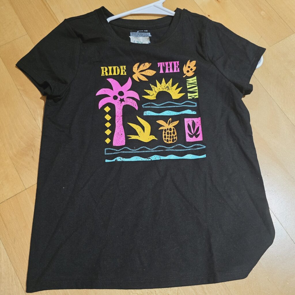 634-Black-Tropical-Ride-the-Wave-Graphic-Tee-Main
