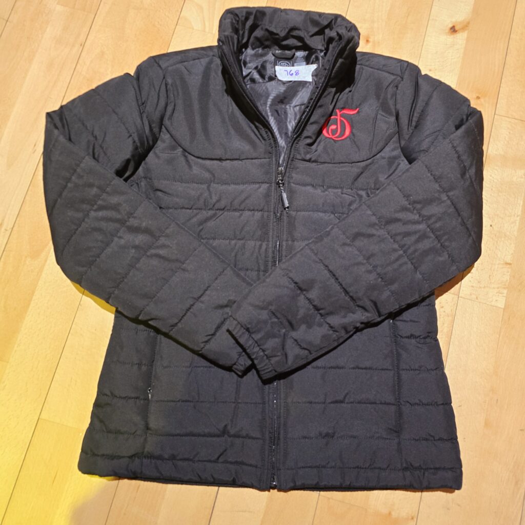 768-Black-Puffer-Coat-with-Red-Logo-Main